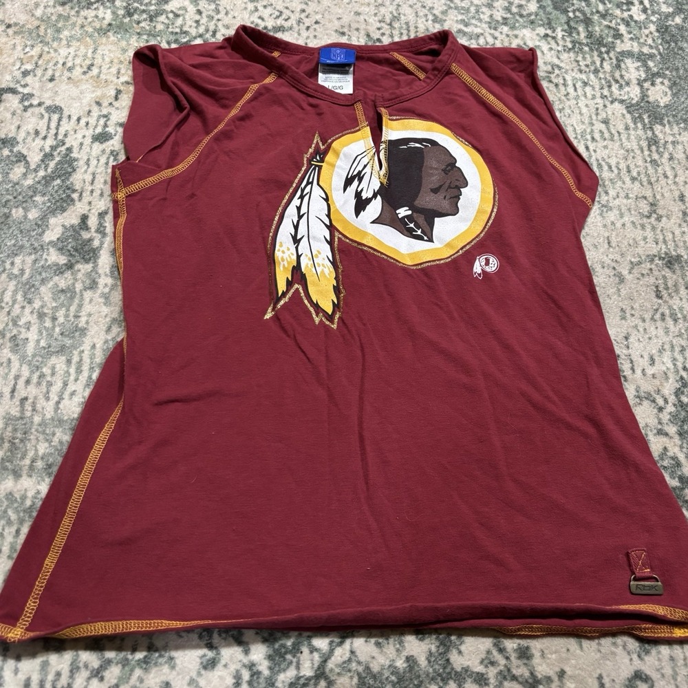 vintage women's maroon NFL Washington Redskins sleeveless graphic top Small